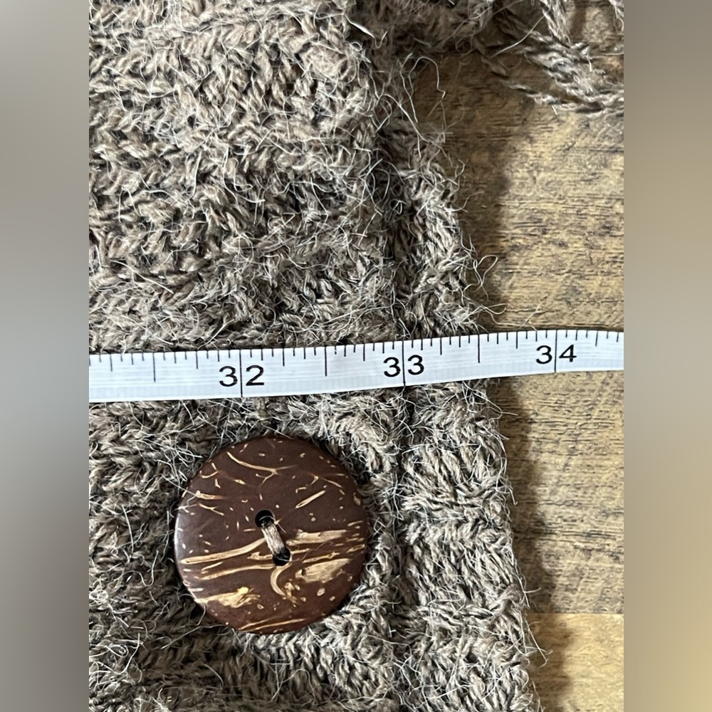 MAURICES Boho One Size Poncho Wool Side Buttons - Picture 7 of 7